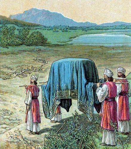 What happened to the ark of the covenant. The ark borne on the shoulders of Levites