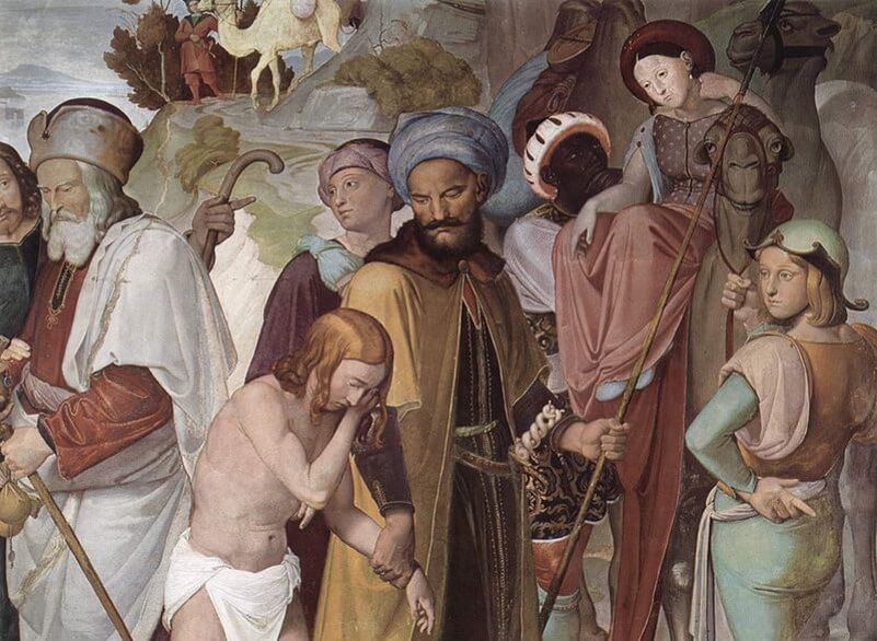 Joseph enslaved by the Midianites