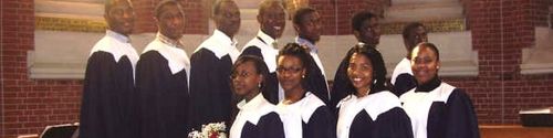 The Living Waters Singers who lead the music ministry at the 14:00 service.