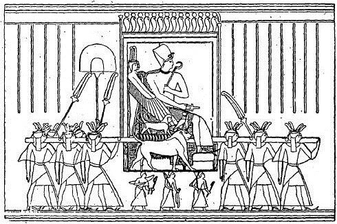 What was the ark of the covenant - Ramses III on keruvim palanquin