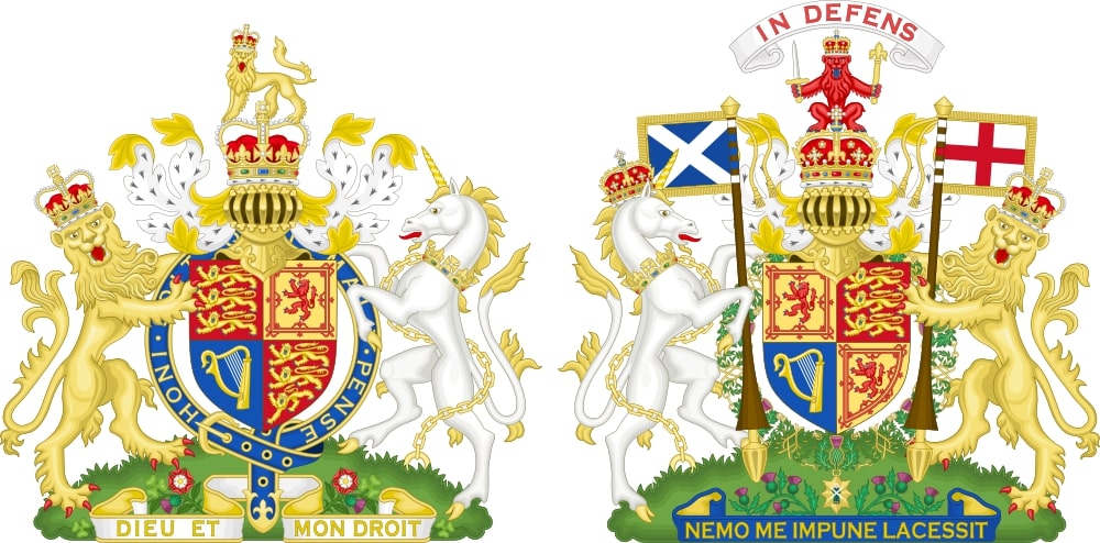 The Coat of Arms of the United Kingdom with the Lion and the Unicorn. Why would anyone not love such a unicorn?