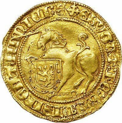 The fifteenth-century Unicorn, a Scots gold coin. That's one kind of unicorn that everyone loved.