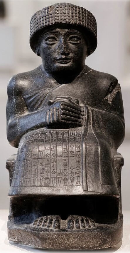 King Gudea of Lagash, a good shepherd, like in Psalm 23.