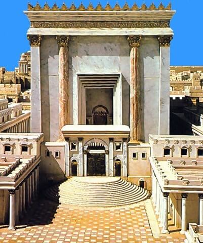 The fifteen temple steps where the Levites sang the fifteen Psalms of Ascents
